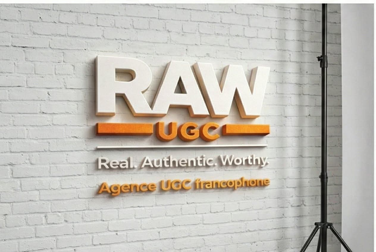 Signature murale RAW UGC — Real. Authentic. Worthy.