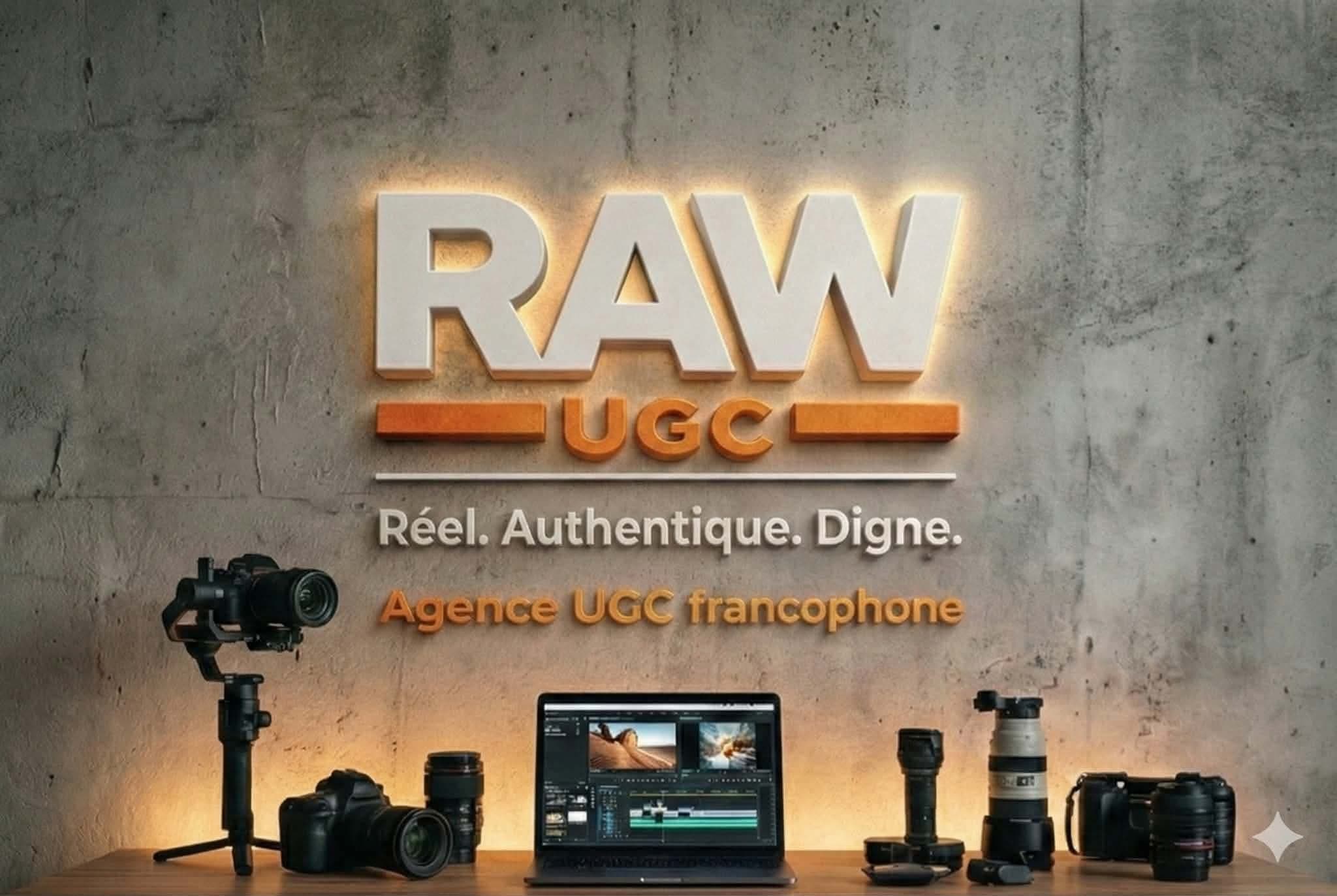 Setup de production vidéo RAW UGC