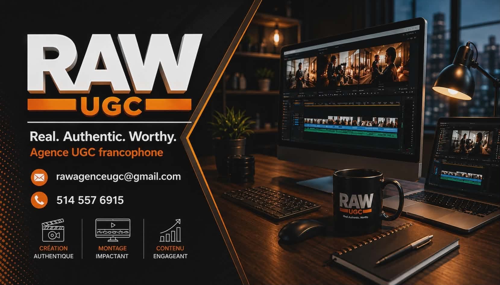 Carte de présentation RAW UGC